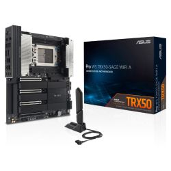 Asus PRO WS TRX50-SAGE WIFI A, Workstation, AMD TRX50, sTR5, CEB, 4 DDR5 ECC, Wi-Fi 7, 10G & 2.5G LAN, SlimSAS, USB4, 4x M.2 Asus PRO WS TRX50-SAGE WIFI A, Workstation, AMD TRX50, sTR5, CEB, 4 DDR5 ECC, Wi-Fi 7, 10G & 2.5G LAN, SlimSAS, USB4, 4x M.2